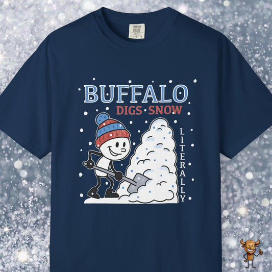 Buffalo digs snow. Literally.