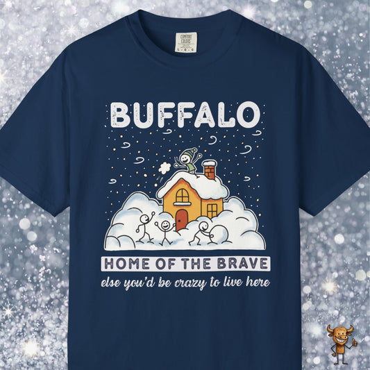 Home of the brave - friends outdoors fun in the snow