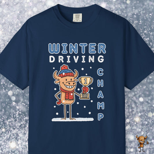 Winter driving champ first place trophy