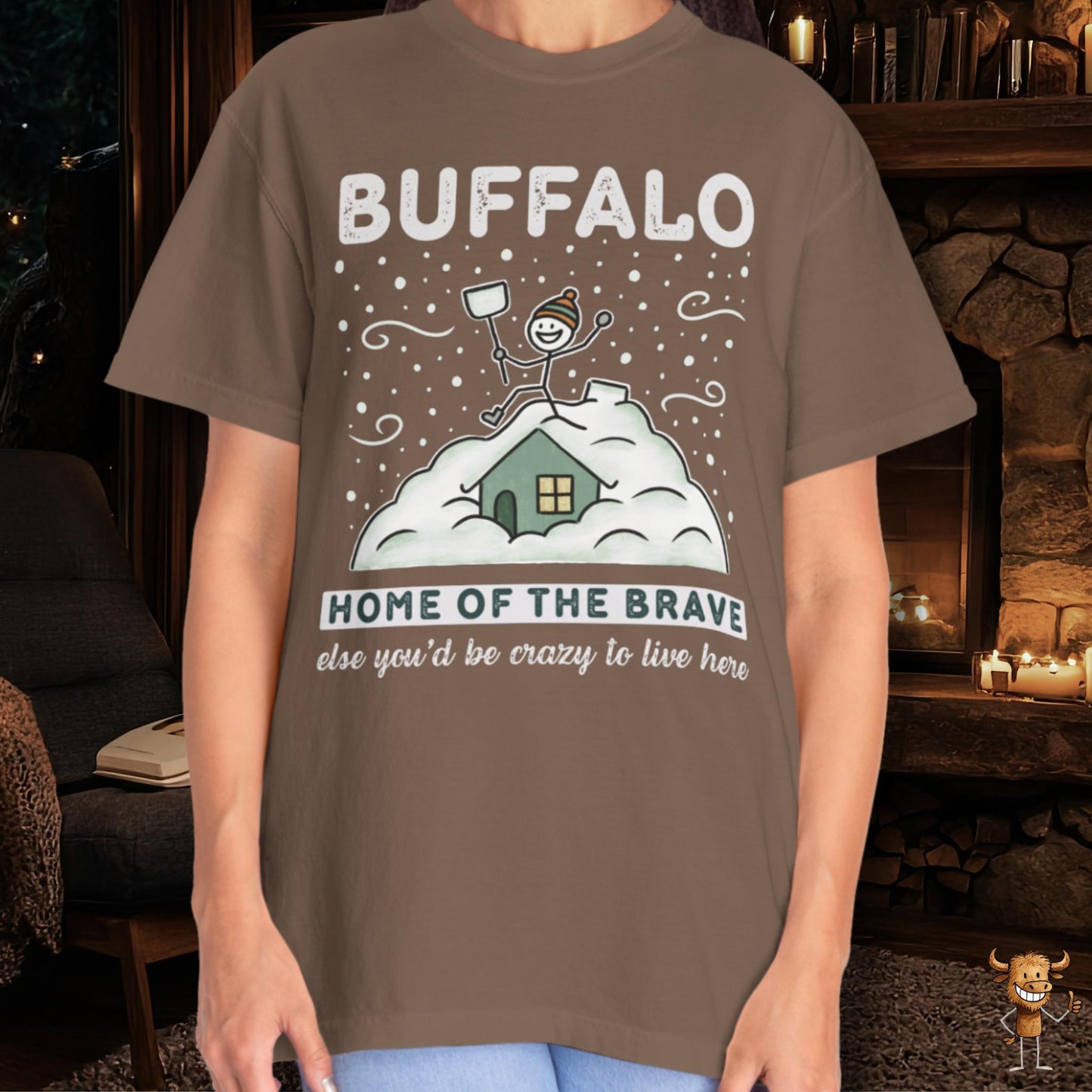 Home of the brave - shoveling the roof