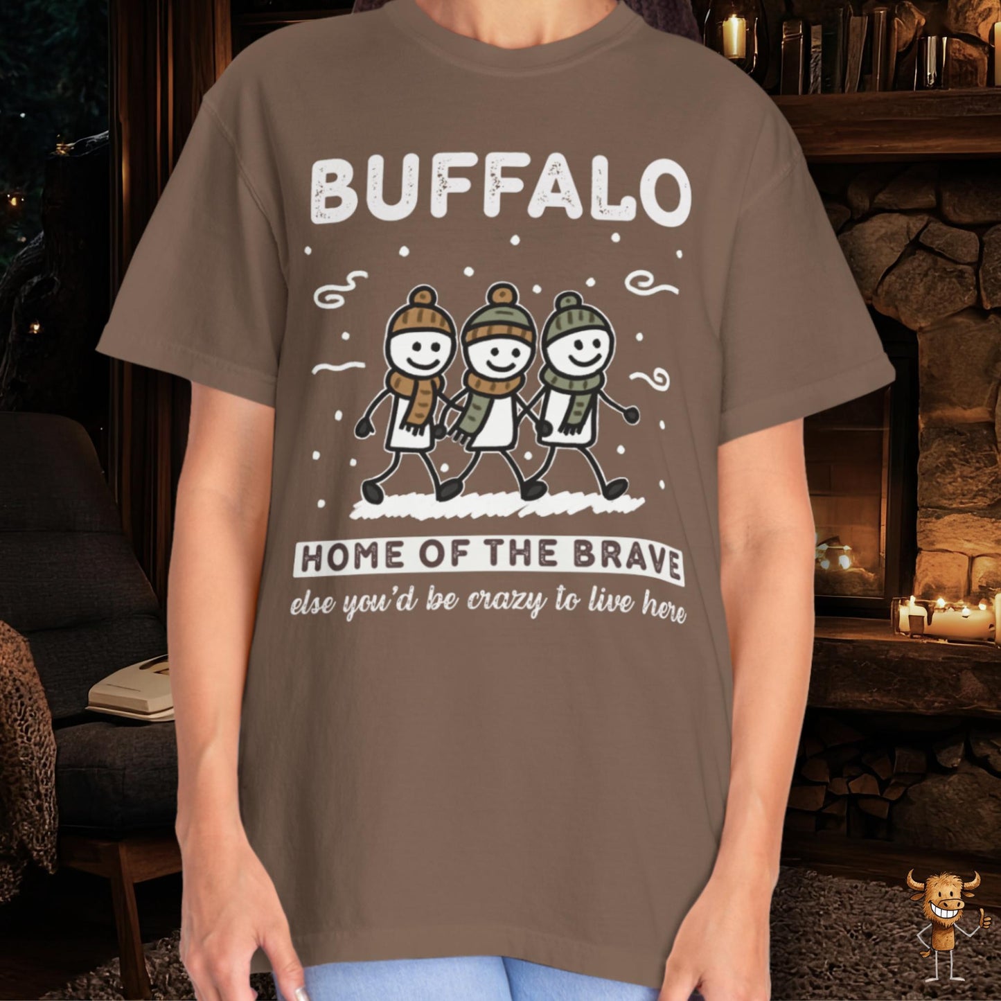 Home of the brave - friends walking wintertime