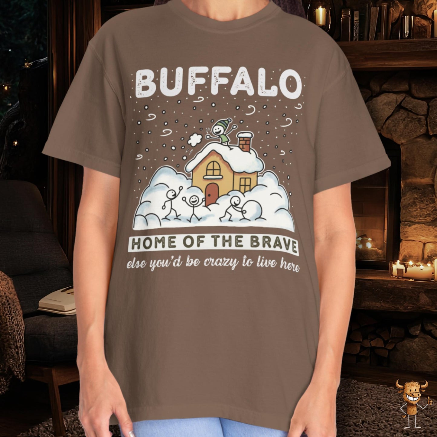 Home of the brave - friends outdoors fun in the snow