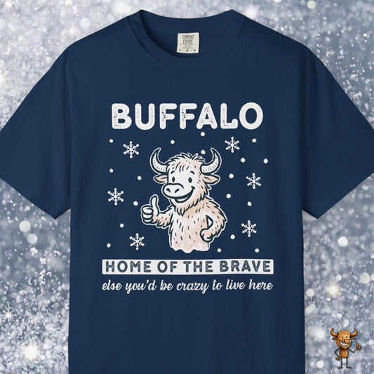 Home of the brave - happy buffalo