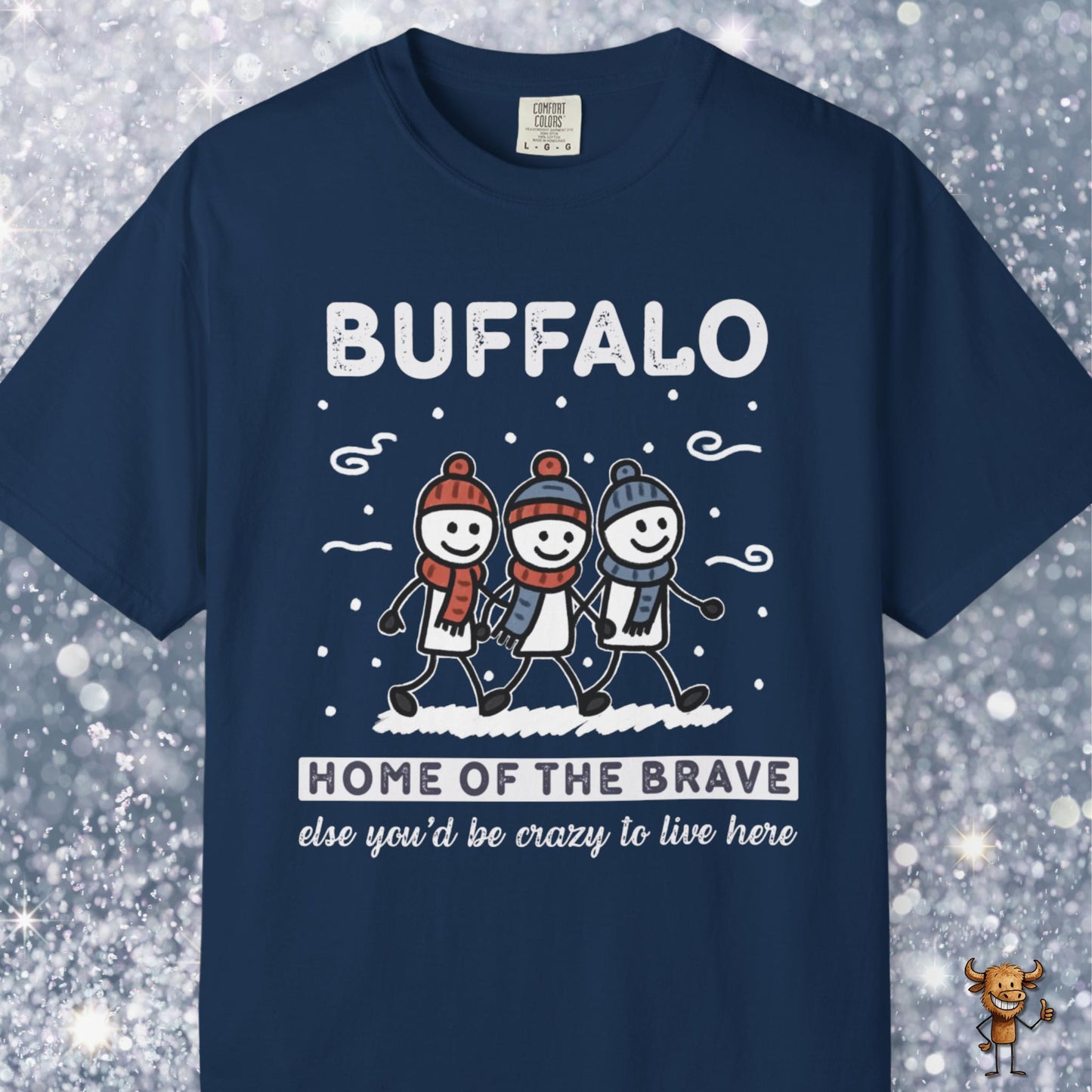 Home of the brave - friends walking wintertime