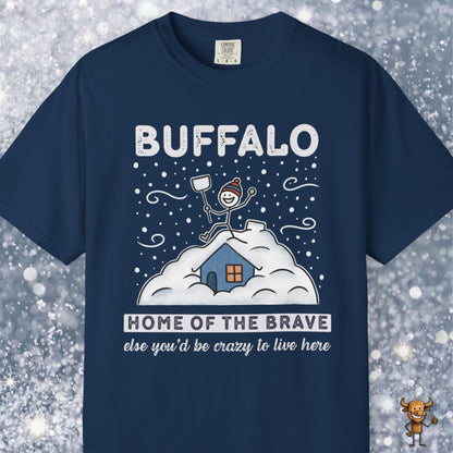 Home of the brave - shoveling the roof