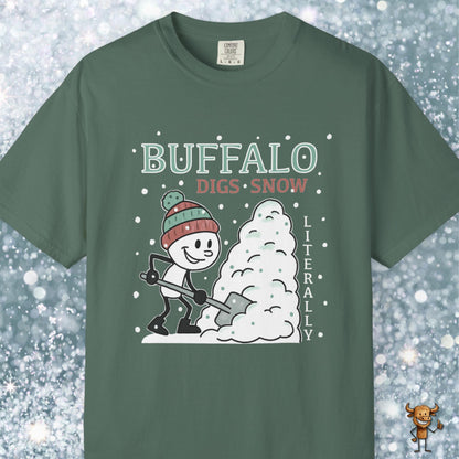 Buffalo digs snow. Literally.