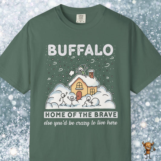 Home of the brave - friends outdoors fun in the snow