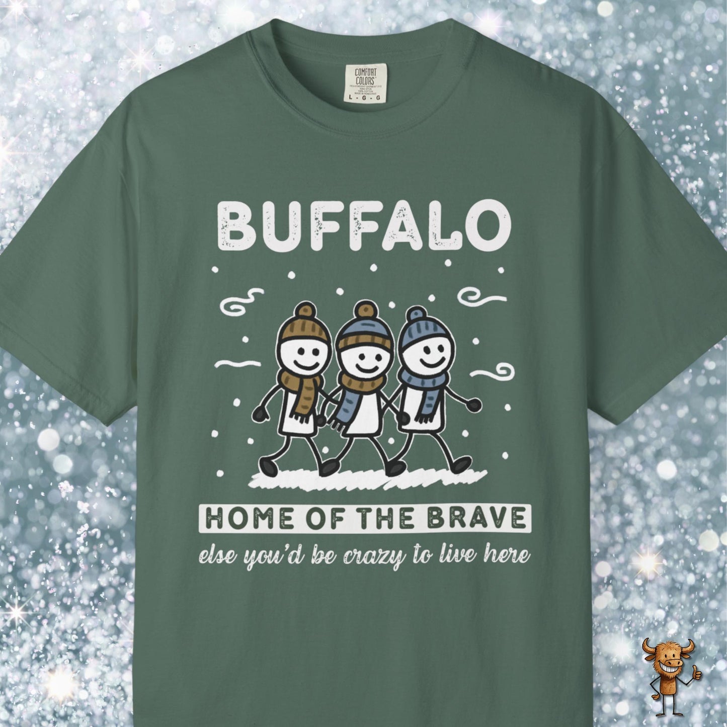 Home of the brave - friends walking wintertime