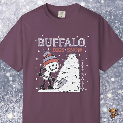 Buffalo digs snow. Literally.