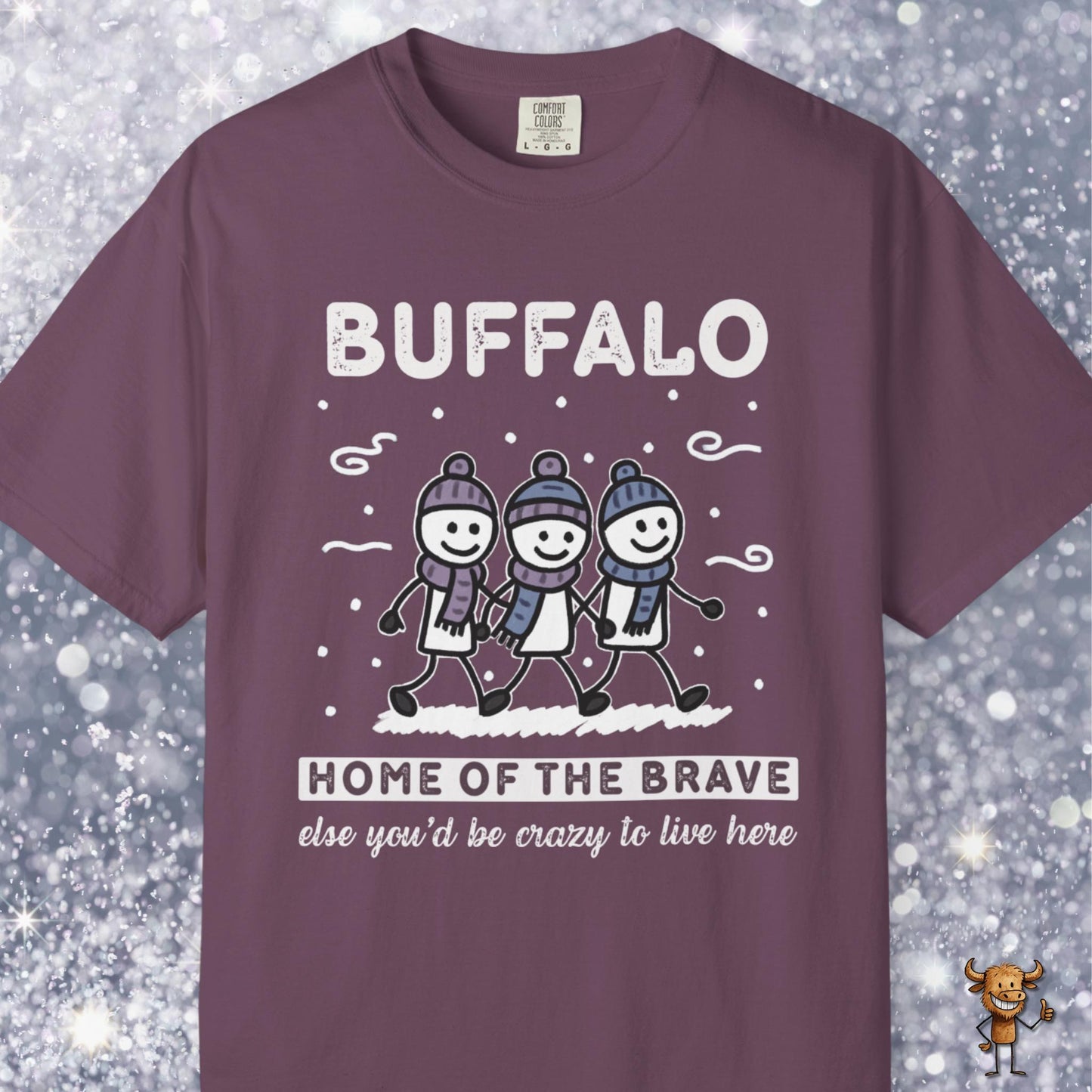 Home of the brave - friends walking wintertime