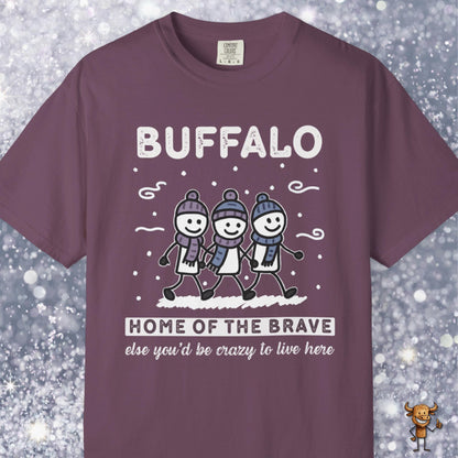 Home of the brave - friends walking wintertime