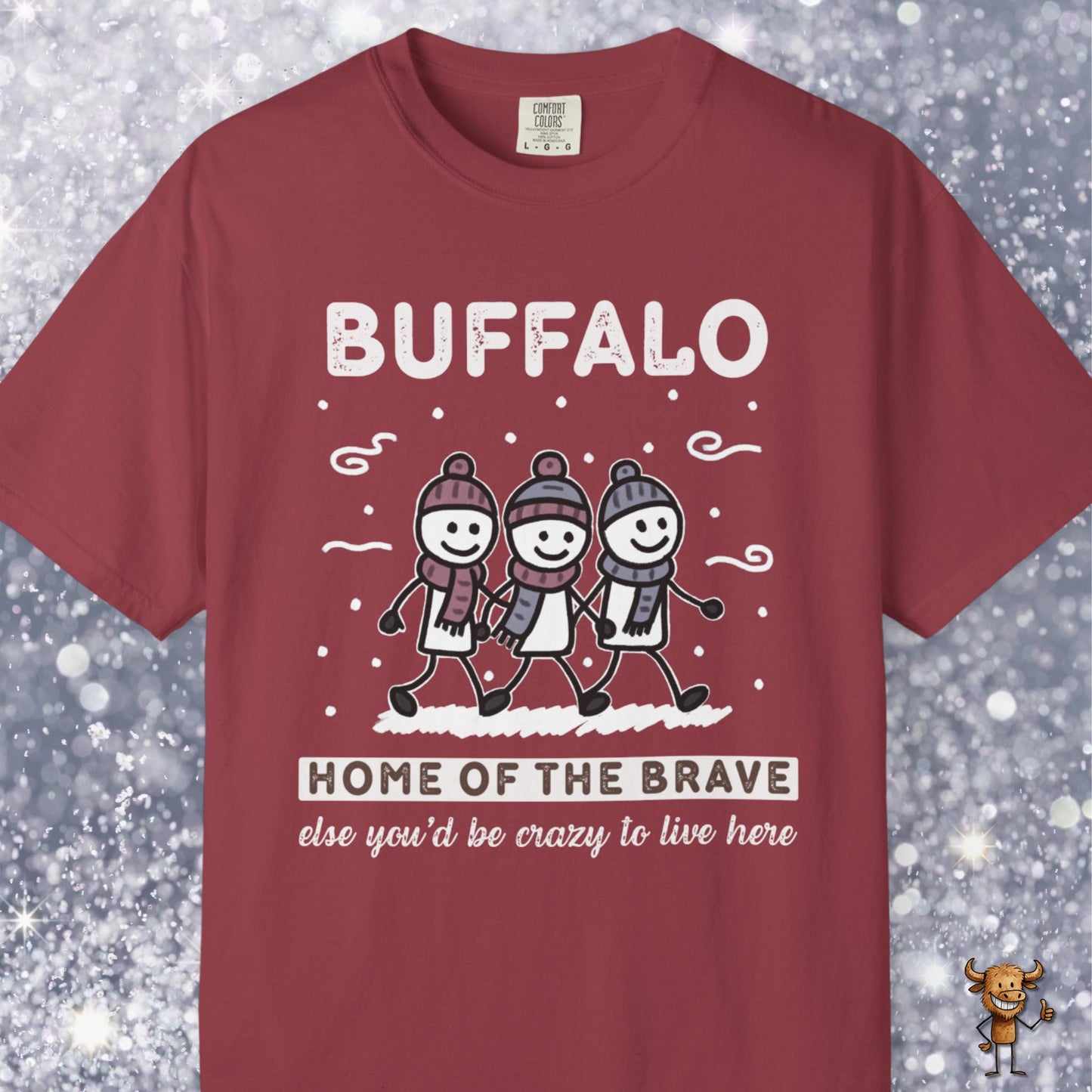 Home of the brave - friends walking wintertime