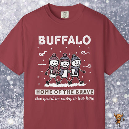 Home of the brave - friends walking wintertime