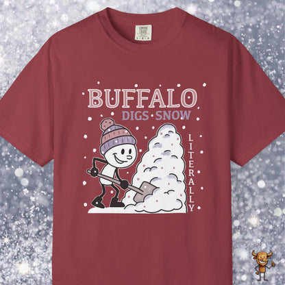 Buffalo digs snow. Literally.