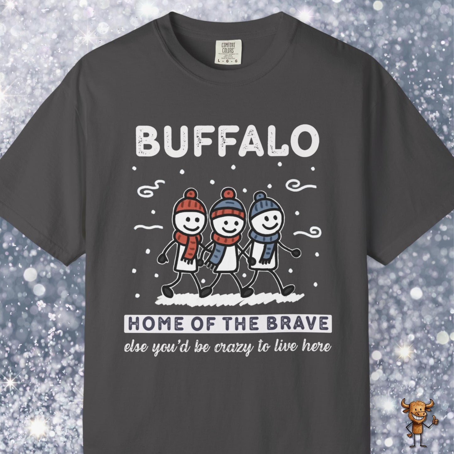 Home of the brave - friends walking wintertime