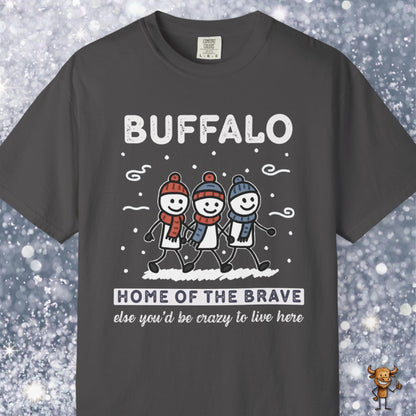 Home of the brave - friends walking wintertime