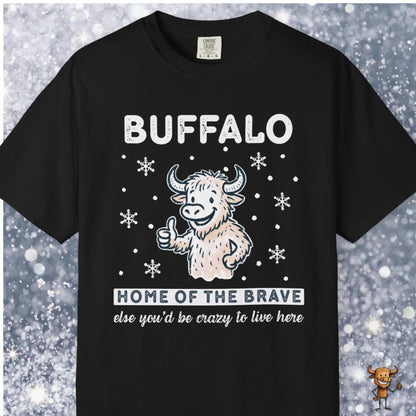 Home of the brave - happy buffalo