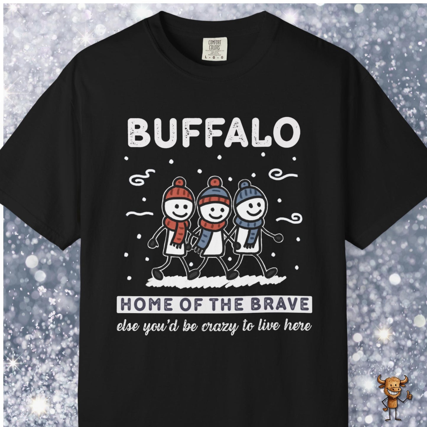 Home of the brave - friends walking wintertime