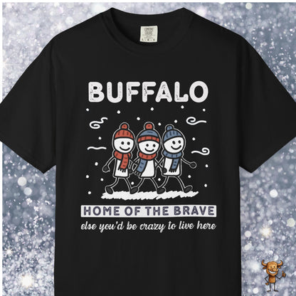 Home of the brave - friends walking wintertime