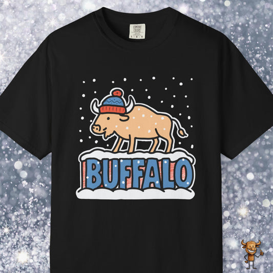 Snowcapped Buffalo word - brown buffalo