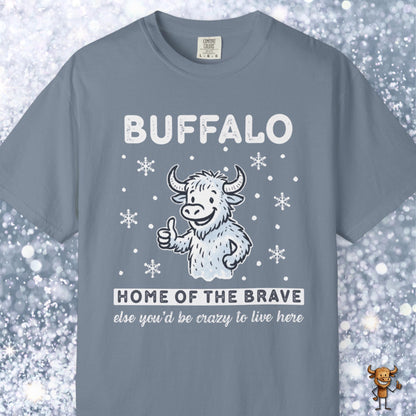 Home of the brave - happy buffalo