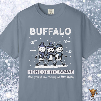 Home of the brave - friends walking wintertime