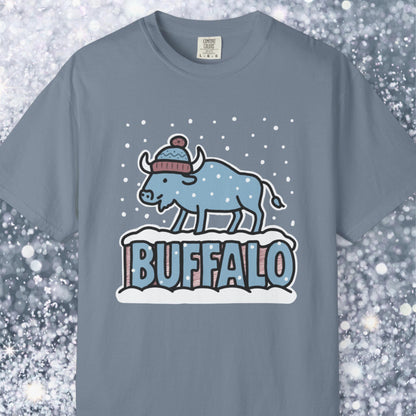 Snowcapped Buffalo word - fun color buffalo
