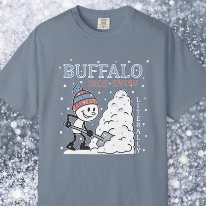 Buffalo digs snow. Literally.