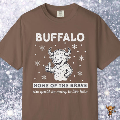 Home of the brave - happy buffalo