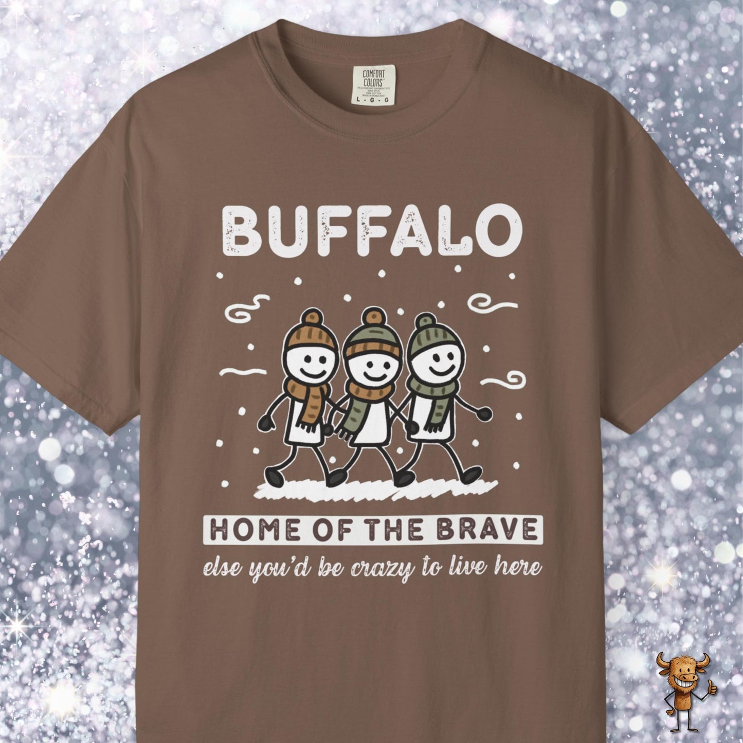 Home of the brave - friends walking wintertime