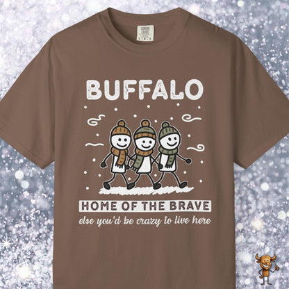 Home of the brave - friends walking wintertime