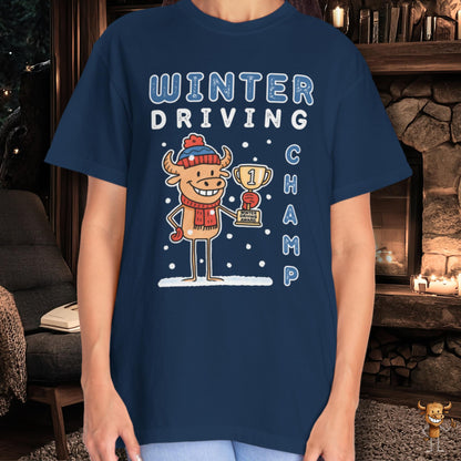 Winter driving champ first place trophy