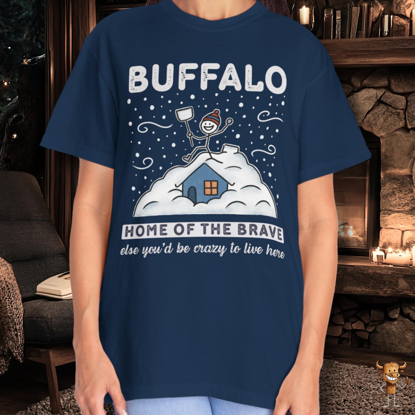 Home of the brave - shoveling the roof