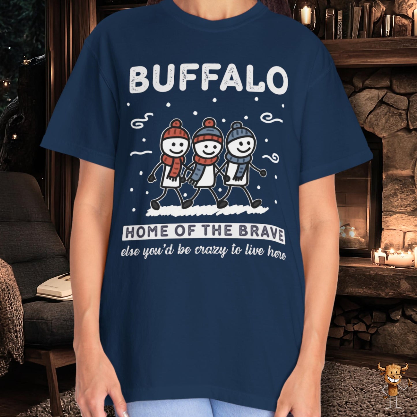 Home of the brave - friends walking wintertime