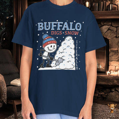 Buffalo digs snow. Literally.