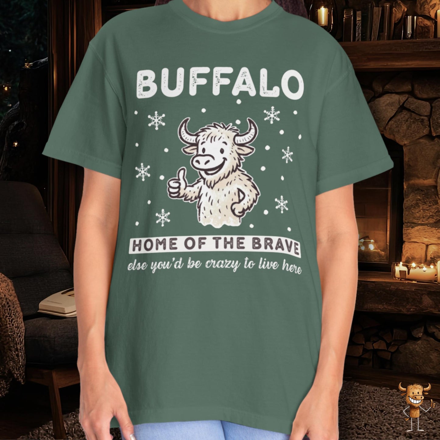 Home of the brave - happy buffalo