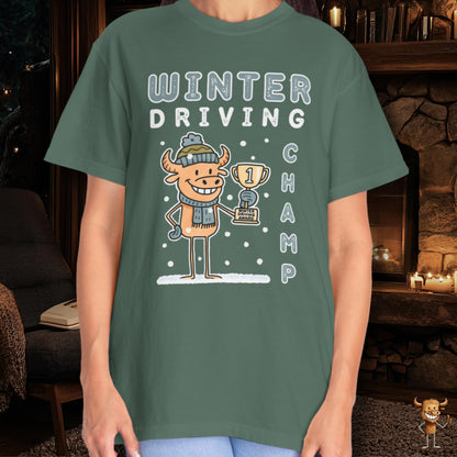 Winter driving champ first place trophy