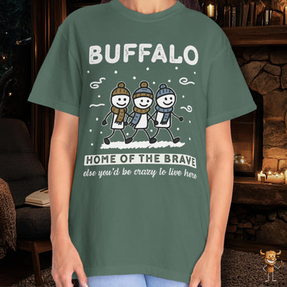 Home of the brave - friends walking wintertime