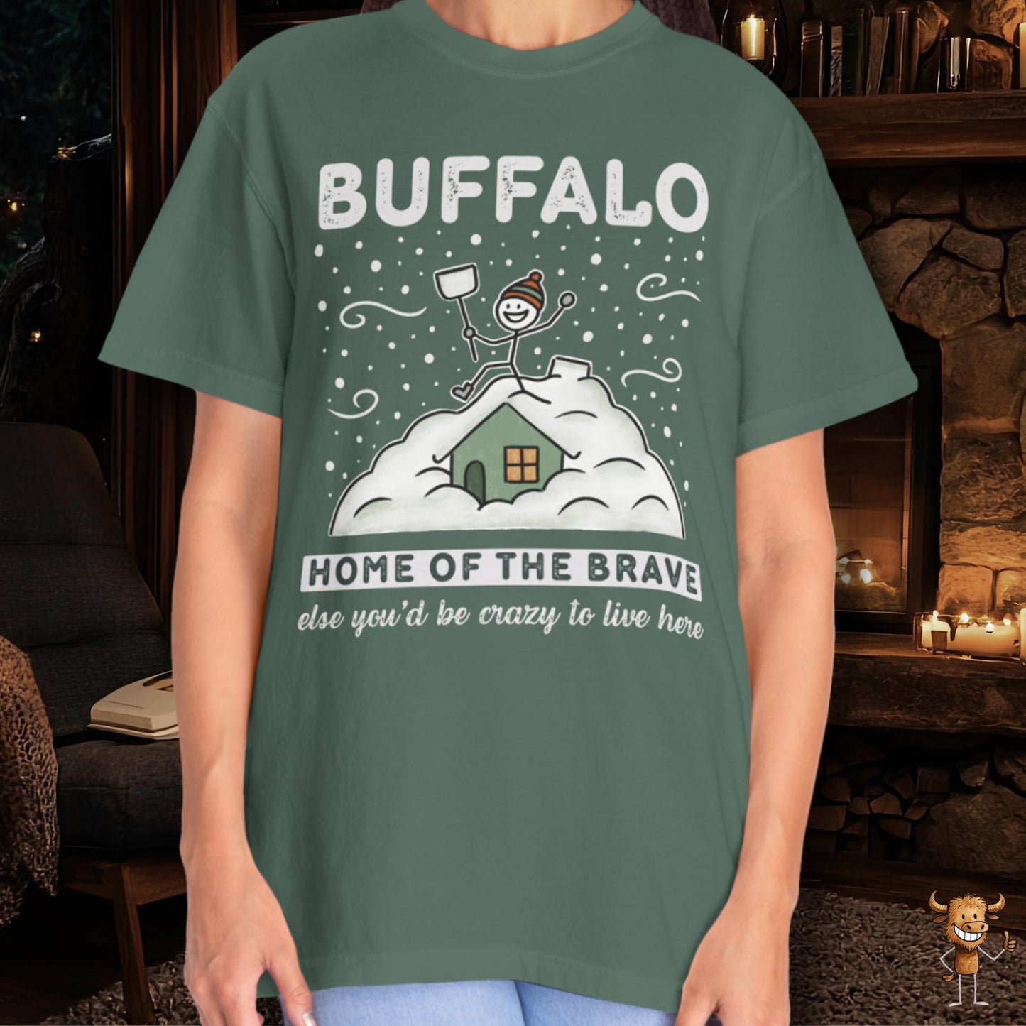 Home of the brave - shoveling the roof