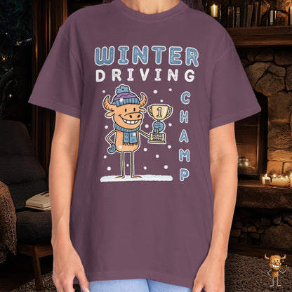 Winter driving champ first place trophy