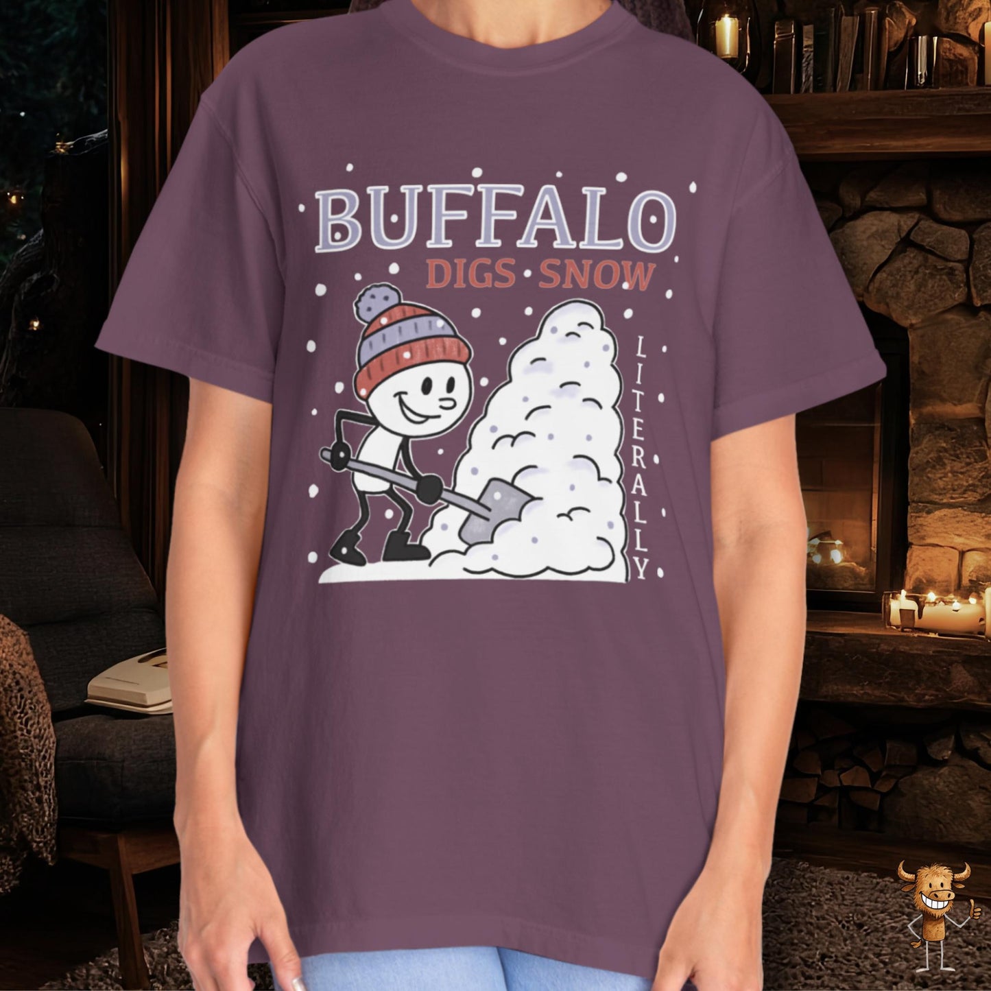 Buffalo digs snow. Literally.