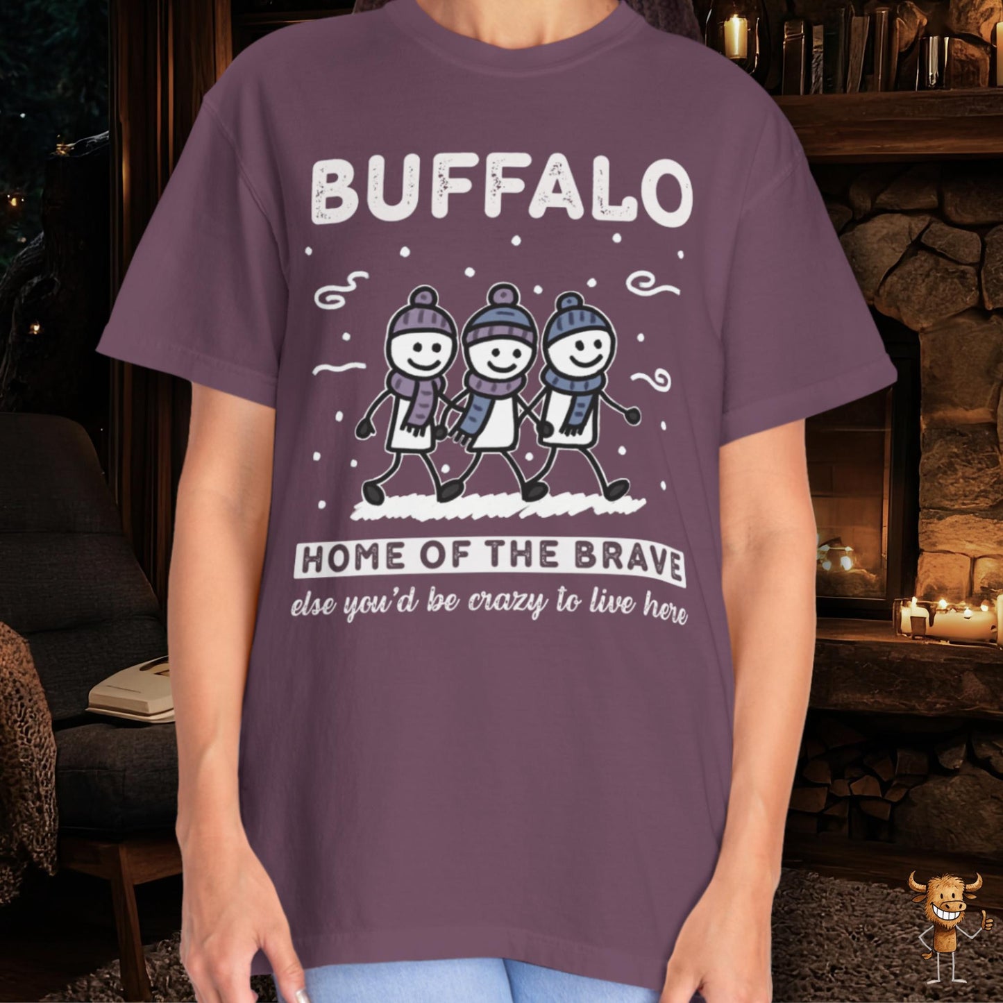 Home of the brave - friends walking wintertime