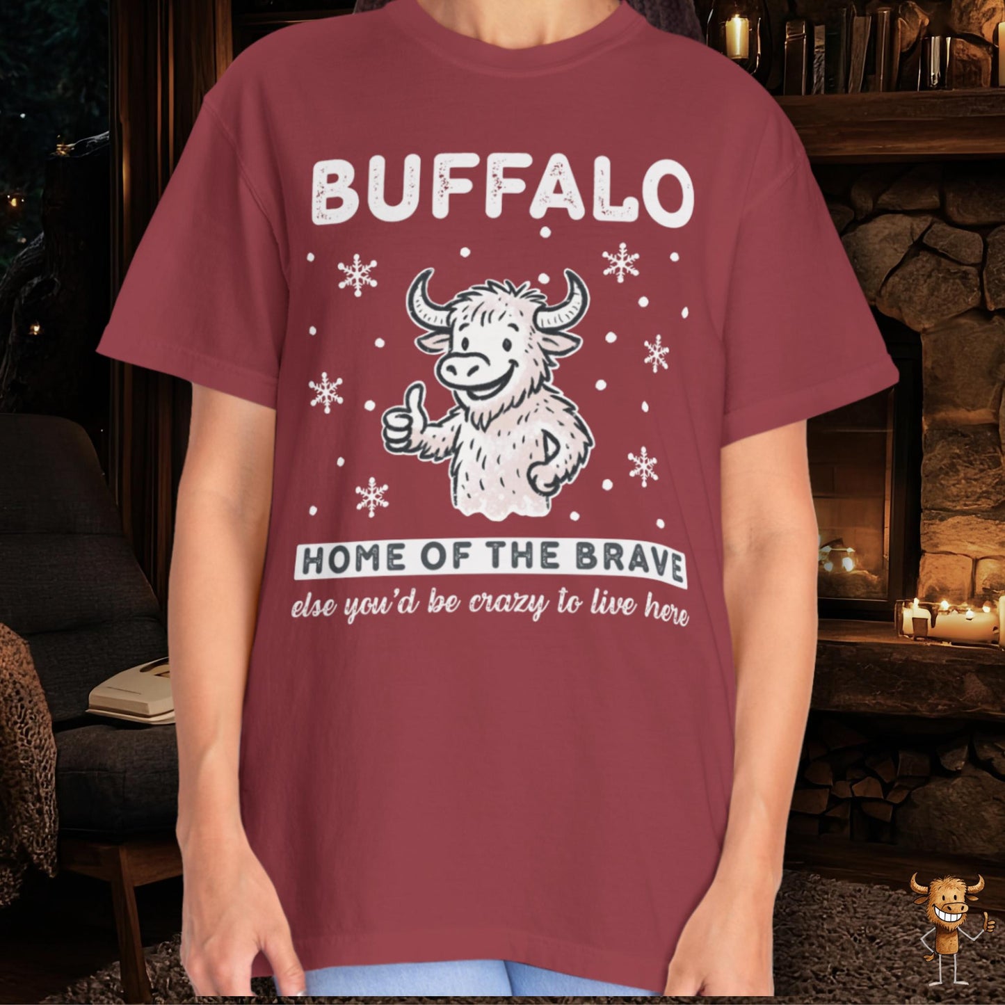 Home of the brave - happy buffalo