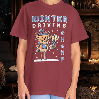 Winter driving champ first place trophy