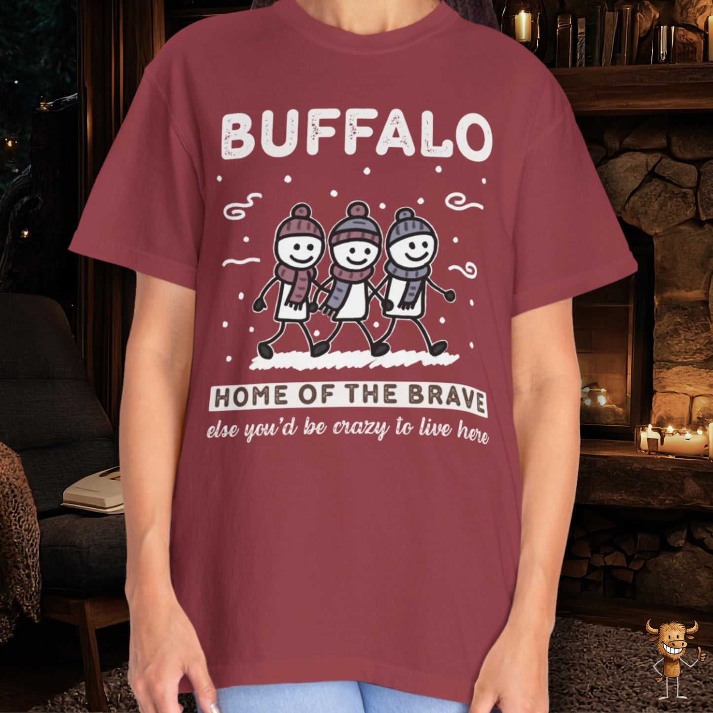 Home of the brave - friends walking wintertime