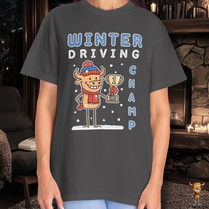 Winter driving champ first place trophy