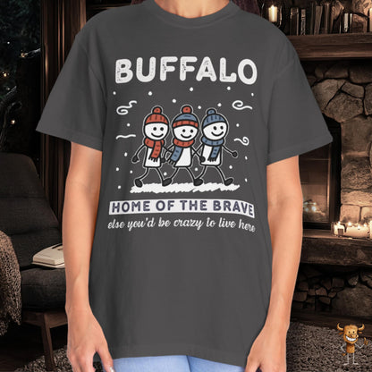 Home of the brave - friends walking wintertime