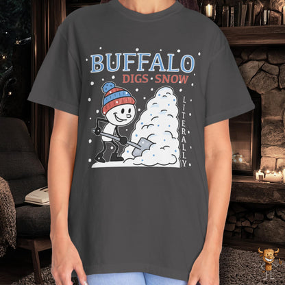 Buffalo digs snow. Literally.