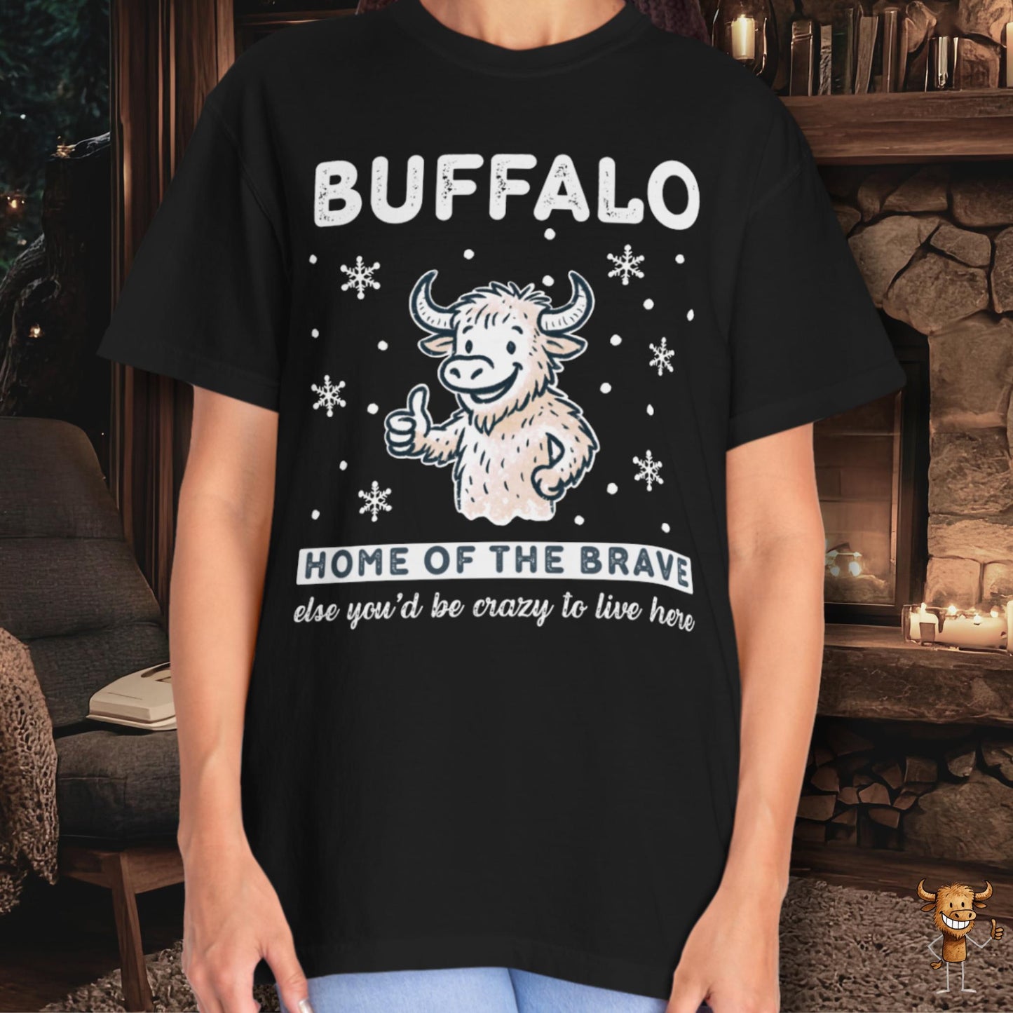 Home of the brave - happy buffalo