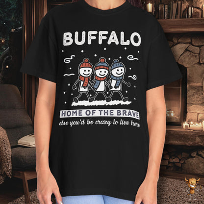 Home of the brave - friends walking wintertime